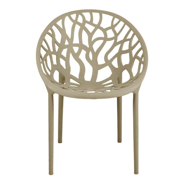 Πολυθρόνα Daren pakoworld pp σε cappuccino απόχρωση 59x60x79,5εκ – 326-000030