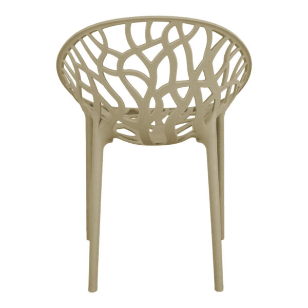 Πολυθρόνα Daren pakoworld pp σε cappuccino απόχρωση 59x60x79,5εκ – 326-000030