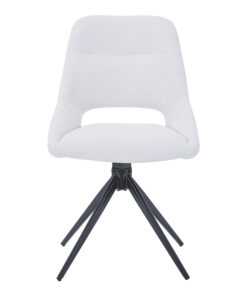 Καρέκλα περιστρεφόμενη Luciano I pakoworld σε μπεζ ύφασμα-πόδι μεταλλικό μαύρο 52.5x54x85εκ – 327-000033