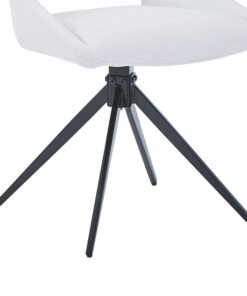 Καρέκλα περιστρεφόμενη Luciano I pakoworld σε μπεζ ύφασμα-πόδι μεταλλικό μαύρο 52.5x54x85εκ – 327-000033