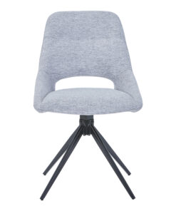 Καρέκλα περιστρεφόμενη Luciano I pakoworld σε γκρι ύφασμα-πόδι μεταλλικό μαύρο 52.5x54x85εκ – 327-000035