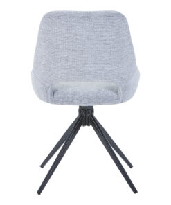 Καρέκλα περιστρεφόμενη Luciano I pakoworld σε γκρι ύφασμα-πόδι μεταλλικό μαύρο 52.5x54x85εκ – 327-000035