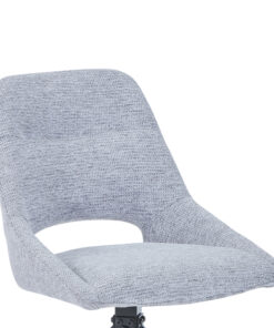 Καρέκλα περιστρεφόμενη Luciano I pakoworld σε γκρι ύφασμα-πόδι μεταλλικό μαύρο 52.5x54x85εκ – 327-000035