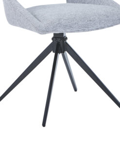 Καρέκλα περιστρεφόμενη Luciano I pakoworld σε γκρι ύφασμα-πόδι μεταλλικό μαύρο 52.5x54x85εκ – 327-000035