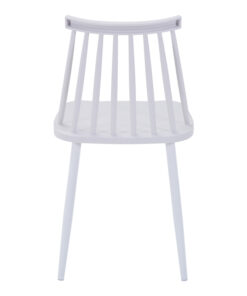 Καρέκλα Aurora I pakoworld pp σε λευκή απόχρωση-πόδι μεταλλικό λευκό 43x48x79εκ – 327-000042