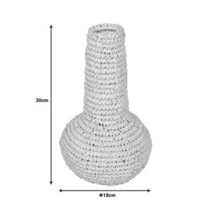 Βάζο Sannery Inart sisal σε φυσική απόχρωση Φ18×30εκ – 337-000042