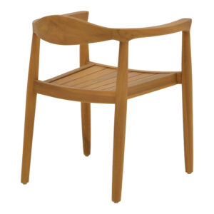 Πολυθρόνα Ganny pakoworld teak ξύλο σε φυσική απόχρωση 59x56x71εκ – 340-000021