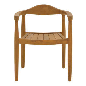 Πολυθρόνα Ganny pakoworld teak ξύλο σε φυσική απόχρωση 59x56x71εκ – 340-000021