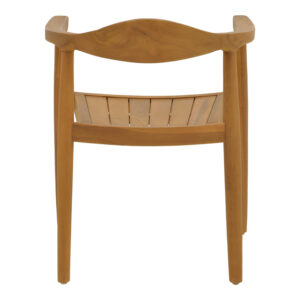 Πολυθρόνα Ganny pakoworld teak ξύλο σε φυσική απόχρωση 59x56x71εκ – 340-000021