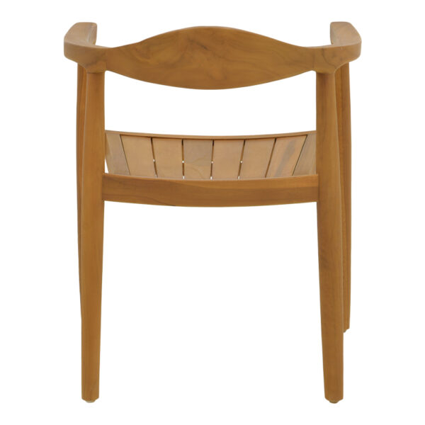 Πολυθρόνα Ganny pakoworld teak ξύλο σε φυσική απόχρωση 59x56x71εκ – 340-000021