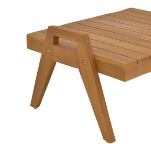 Τραπεζάκι ξαπλώστρας Kally pakoworld teak ξύλο σε φυσική απόχρωση 66×49.5×34εκ – 340-000023