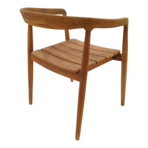 Πολυθρόνα Noody pakoworld teak ξύλο σε φυσική απόχρωση 62x55x75εκ – 343-000001