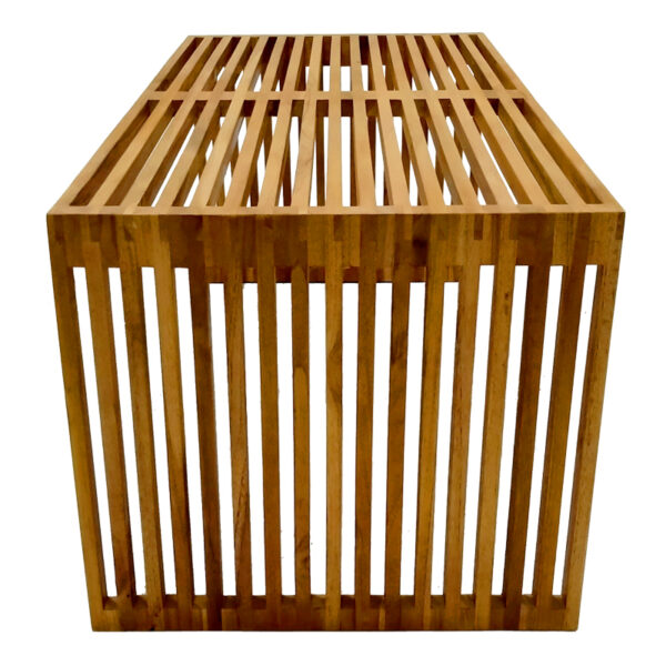 Τραπέζι Marlin pakoworld teak ξύλο σε φυσική απόχρωση 100x50x45εκ – 343-000025