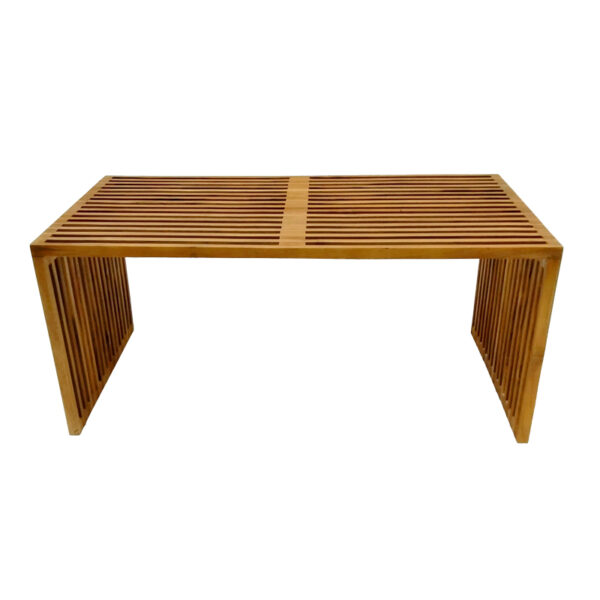 Τραπέζι Marlin pakoworld teak ξύλο σε φυσική απόχρωση 100x50x45εκ – 343-000025