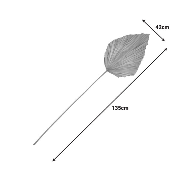 Διακοσμητικό φύλλο Walsy Inart palm leaf σε φυσική απόχρωση Υ135 εκ – 343-000115
