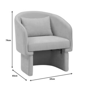 Πολυθρόνα Playmob pakoworld ύφασμα σε μπεζ απόχρωση 69x65x79εκ – 350-000001