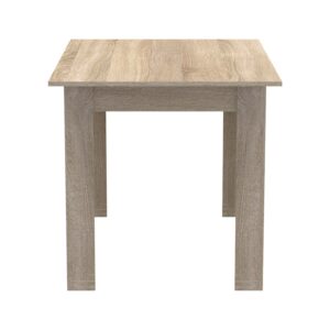 Τραπέζι Manka pakoworld σε sonoma απόχρωση 110x80x77εκ – 361-000002