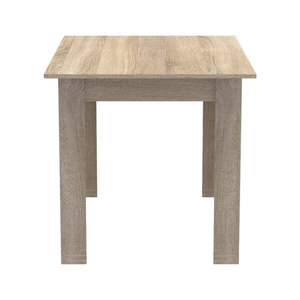 Τραπέζι Manka pakoworld σε sonoma απόχρωση 110x80x77εκ – 361-000002