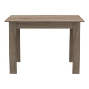 Τραπέζι Manka pakoworld σε sonoma truffle απόχρωση 110x80x77εκ – 361-000003