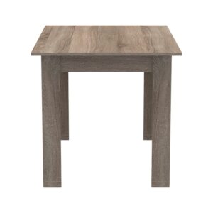 Τραπέζι Manka pakoworld σε sonoma truffle απόχρωση 110x80x77εκ – 361-000003