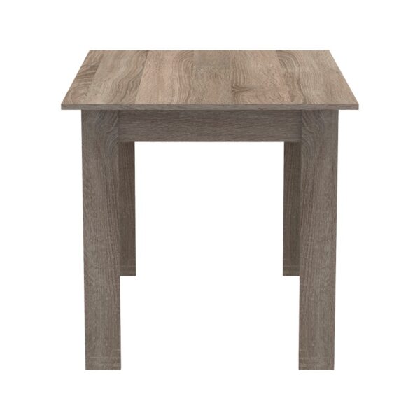 Τραπέζι Manka pakoworld σε sonoma truffle απόχρωση 110x80x77εκ – 361-000003