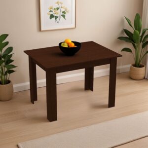 Τραπέζι Manka pakoworld σε wenge απόχρωση 110x80x77εκ – 361-000004
