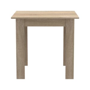 Τραπέζι Manka I pakoworld σε sonoma απόχρωση 80x80x77εκ – 361-000006