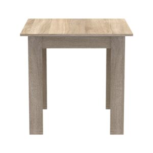 Τραπέζι Manka I pakoworld σε sonoma απόχρωση 80x80x77εκ – 361-000006