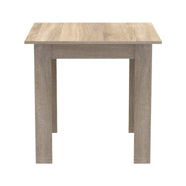 Τραπέζι Manka I pakoworld σε sonoma απόχρωση 80x80x77εκ – 361-000006