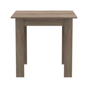 Τραπέζι Manka I pakoworld σε sonoma truffle απόχρωση 80x80x77εκ – 361-000007