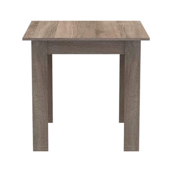 Τραπέζι Manka I pakoworld σε sonoma truffle απόχρωση 80x80x77εκ – 361-000007
