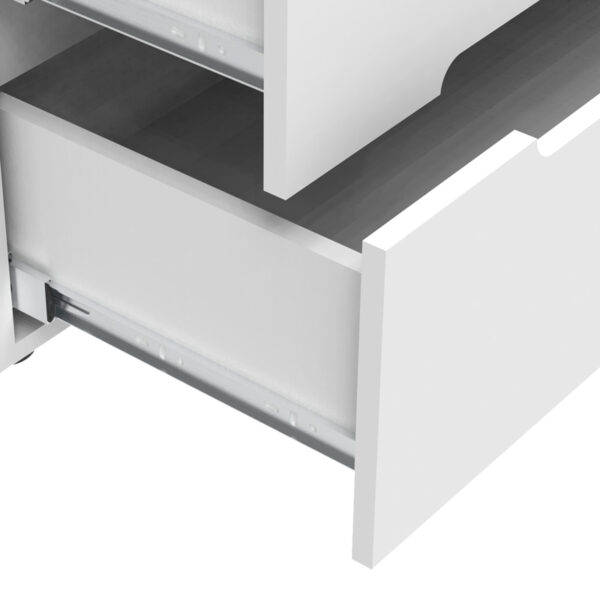 Συρταριέρα Afina pakoworld mdf σε λευκή glossy απόχρωση 90x44x101εκ – 361-000018