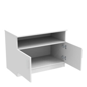 Ντουλάπι χαμηλό Galdow pakoworld σε λευκή απόχρωση 80x45x60εκ – 361-000036