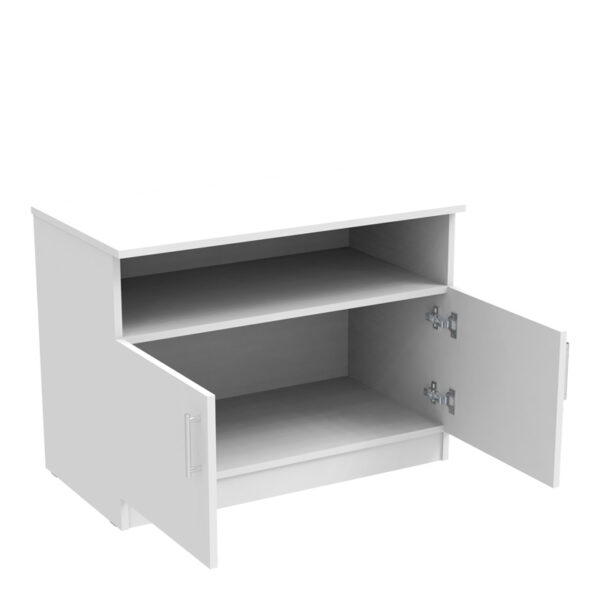 Ντουλάπι χαμηλό Galdow pakoworld σε λευκή απόχρωση 80x45x60εκ – 361-000036