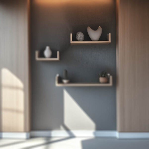 Ραφιέρα τοίχου Derva pakoworld σε oak απόχρωση 45x15x10cm – 361-000082