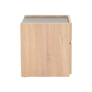 Κομοδίνο Comcie pakoworld σε φυσικό με γκρι απόχρωση 50x42x45.5εκ – 362-000001