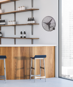 Ανεμιστήρας Επιτοίχιος Βιομηχανικός Αλουμίνιο 160W Μαύρος με 3 Πτερύγια & Τηλεχειριστήριο Φ65 ACA – FANWPFLB20R