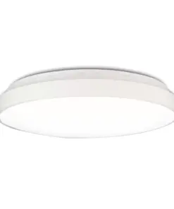 Φωτιστικό Οροφής Πλαφονίερα LED 15/20/25W CCT 1350/1800/2250lm Λευκό & Μαύρο Στεφάνι Φ350 Ανιχνευτής Κίνησης, Αισθητήρας Νύχτας Μέρας, Φως Ασφαλείας IP44 – 2-U015851