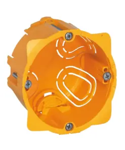 Κουτί Γυψοσανίδας 1 Θέσης Κίτρινο 40mm Βάθος LEGRAND – 80041