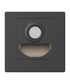 LED Φωτιστικό Σκαλοπατιών Διαδρόμου Braytron Χωνευτό LED 1.5W CCT Γκρι Σκούρο 90lm με Ανιχνευτή Κίνησης – BH07-00382