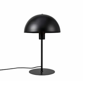 GloboStar® GASCEIO 204-0141 Μοντέρνο Eπιτραπέζιο Φωτιστικό Μονόφωτο 1 x E27 IP20 Μαύρο Μέταλλο – Μ25 x Π25 x Υ39cm