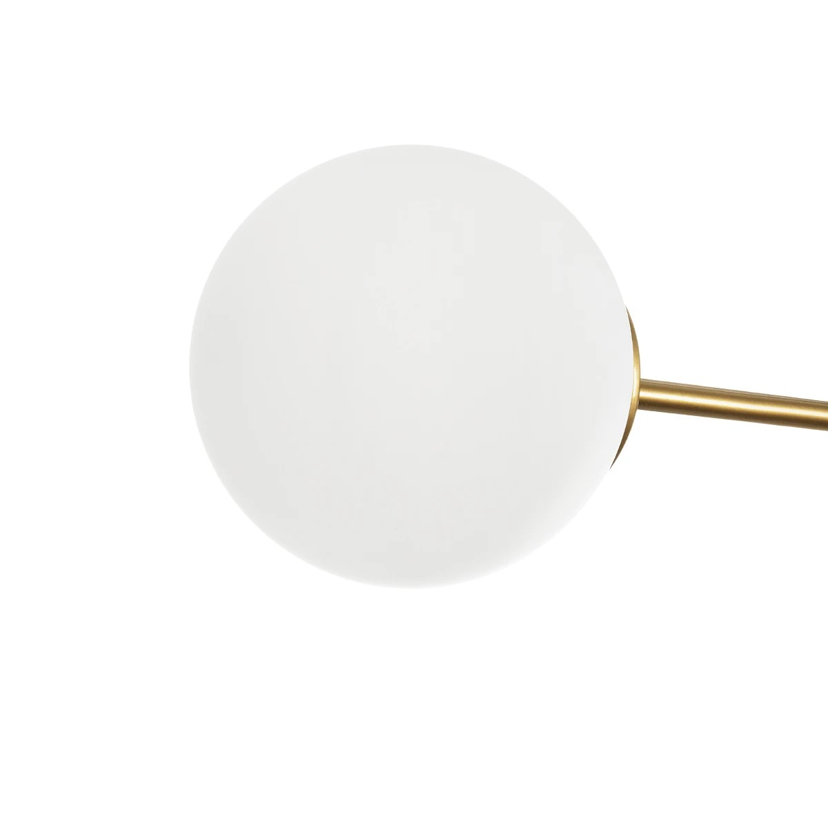 GLOBOSTAR® GLOBUS 201-0119 Μοντέρνο Φωτιστικό Οροφής με Ντουί 2 x E27 AC 220-240V IP20 – Χρυσό & Λευκό – Μ65 x Π15 x Υ623cm