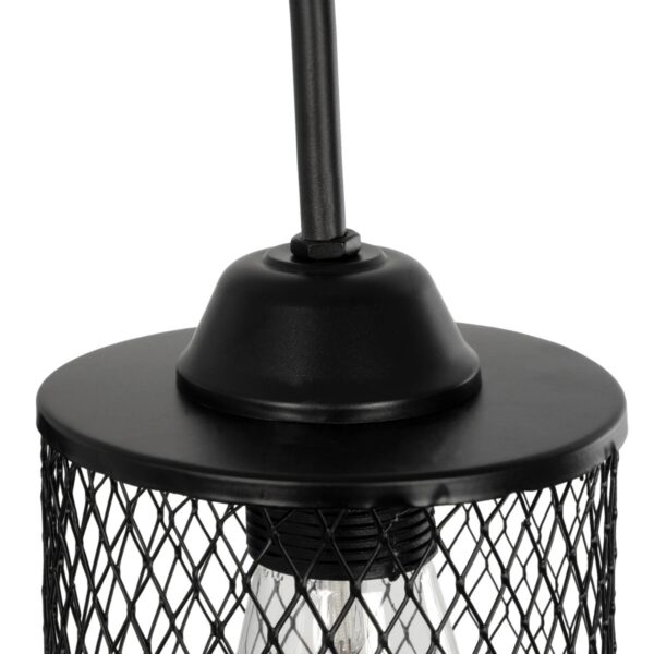 GLOBOSTAR® HANDANG 201-0123 Vintage Φωτιστικό Τοίχου – Απλίκα με Ντουί 1 x E27 AC 220-240V IP20 – Μαύρο – Μ12 x Π24 x Υ34cm