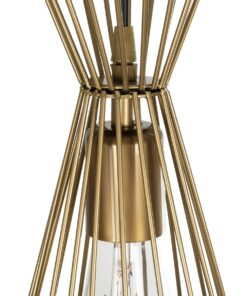 GLOBOSTAR® FLIXIO 201-0126 Vintage Κρεμαστό Φωτιστικό Οροφής με Ντουί 3 x E27 AC 220-240V IP20 – Χρυσό – Μ40 x Π40 x Υ70cm