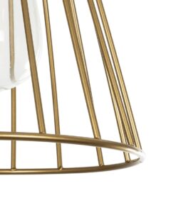 GLOBOSTAR® FLIXIO 201-0126 Vintage Κρεμαστό Φωτιστικό Οροφής με Ντουί 3 x E27 AC 220-240V IP20 – Χρυσό – Μ40 x Π40 x Υ70cm