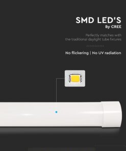 LED Πρισματικό Γραμμικό Φωτιστικό 150cm 50W V-TAC Cree Chip 6yrs Wty 6000lm 4000K – 203546