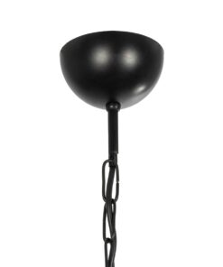 GLOBOSTAR® TRITON 203-0253 Vintage Κρεμαστό Φωτιστικό Οροφής με Ντουί 5 x E27 AC 220-240V IP20 – Μαύρο & Μπεζ – Μ50 x Π50 x Υ48cm