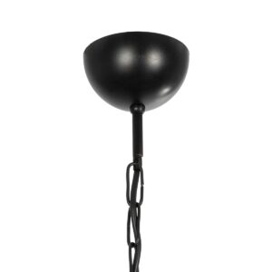 GLOBOSTAR® TRITON 203-0253 Vintage Κρεμαστό Φωτιστικό Οροφής με Ντουί 5 x E27 AC 220-240V IP20 – Μαύρο & Μπεζ – Μ50 x Π50 x Υ48cm