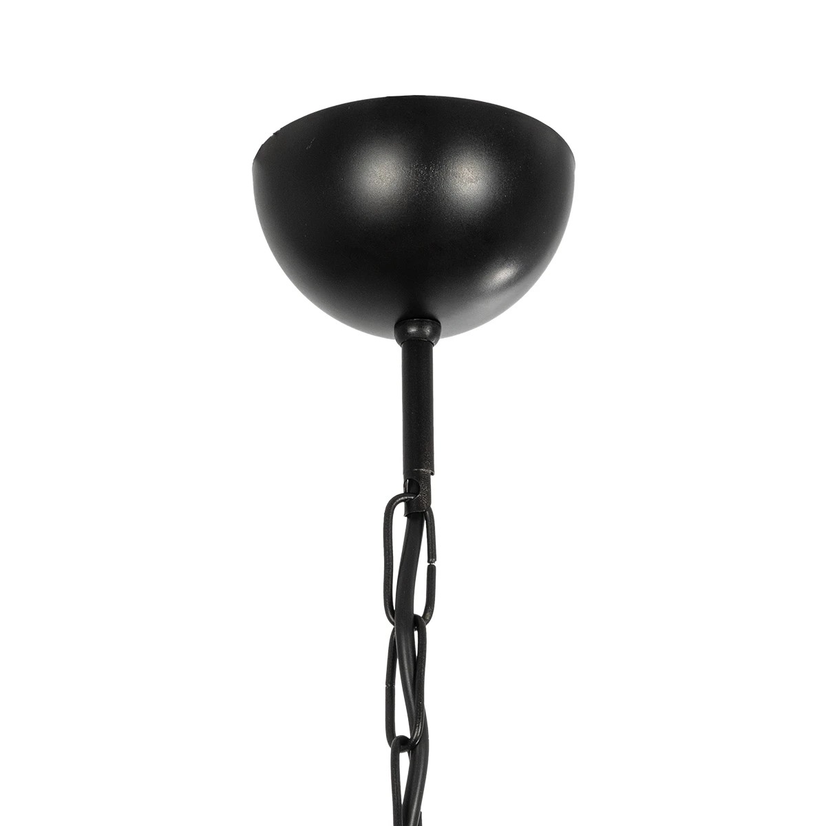 GLOBOSTAR® TRITON 203-0253 Vintage Κρεμαστό Φωτιστικό Οροφής με Ντουί 5 x E27 AC 220-240V IP20 – Μαύρο & Μπεζ – Μ50 x Π50 x Υ48cm