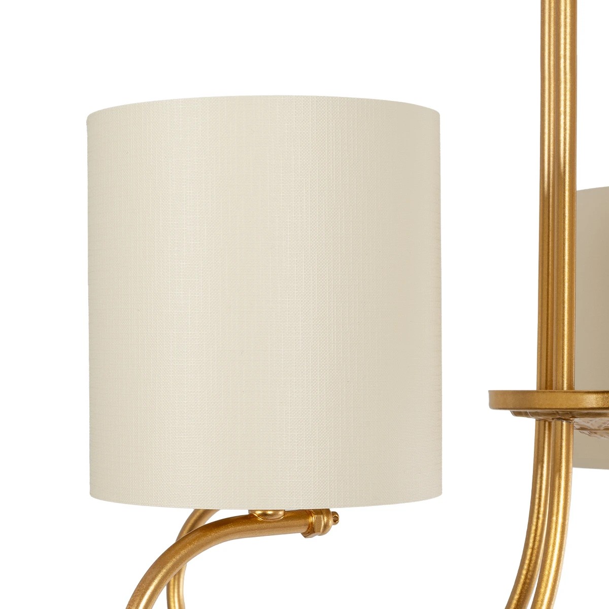 GLOBOSTAR® TRITON 203-0254 Vintage Κρεμαστό Φωτιστικό Οροφής με Ντουί 5 x E27 AC 220-240V IP20 – Χρυσό & Μπεζ – Μ50 x Π50 x Υ48cm